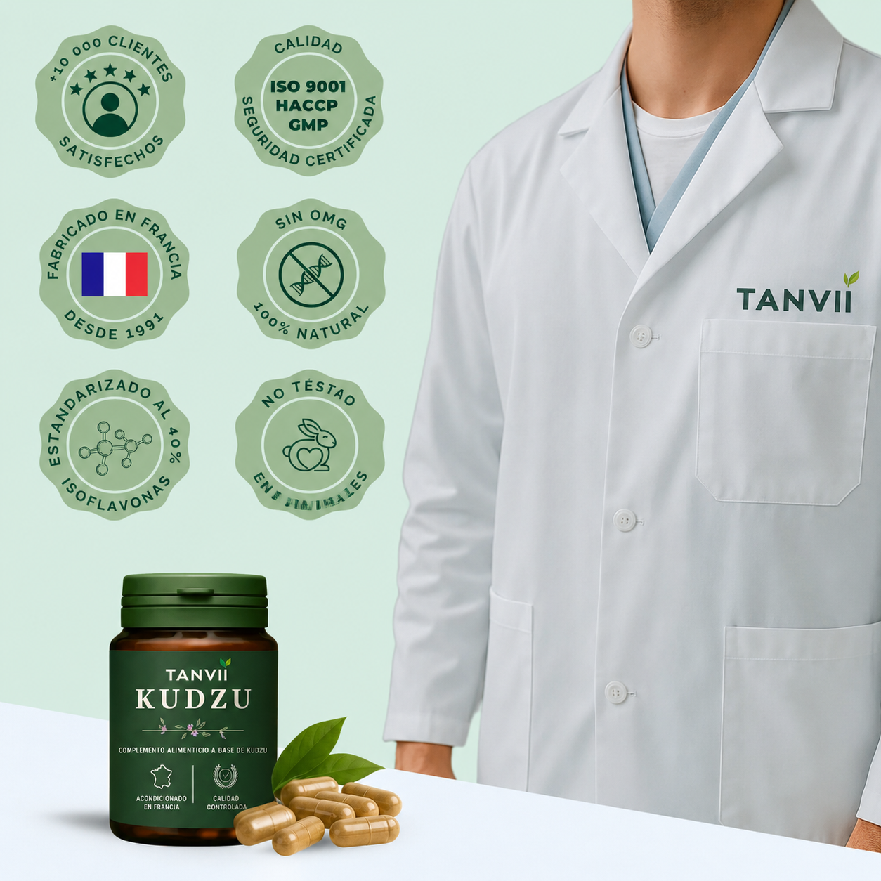 Kudzu Tanvii 40 mg de isoflavonas - 100% natural