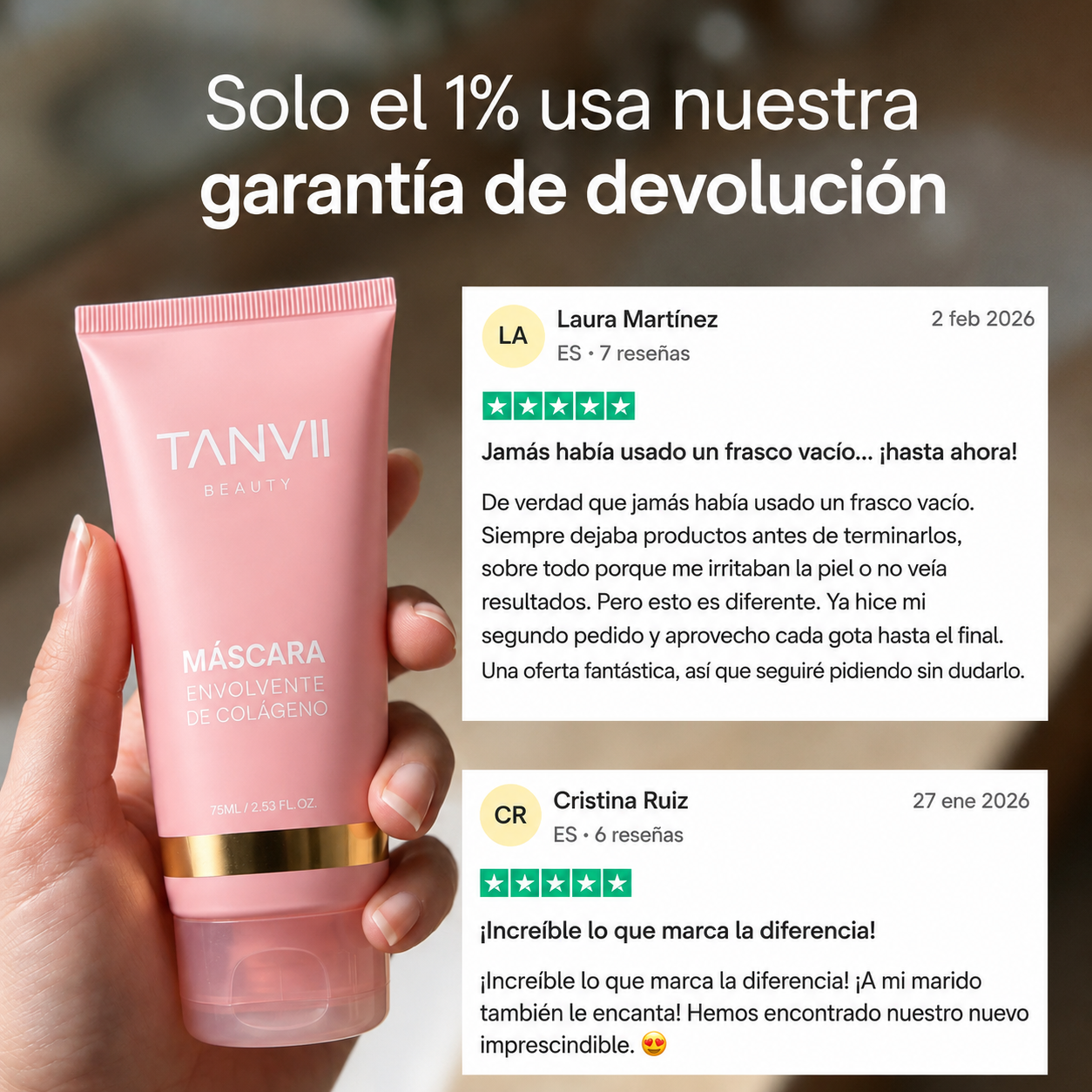 Tanvii - Mascarilla de Bio-Colágeno + Brocha